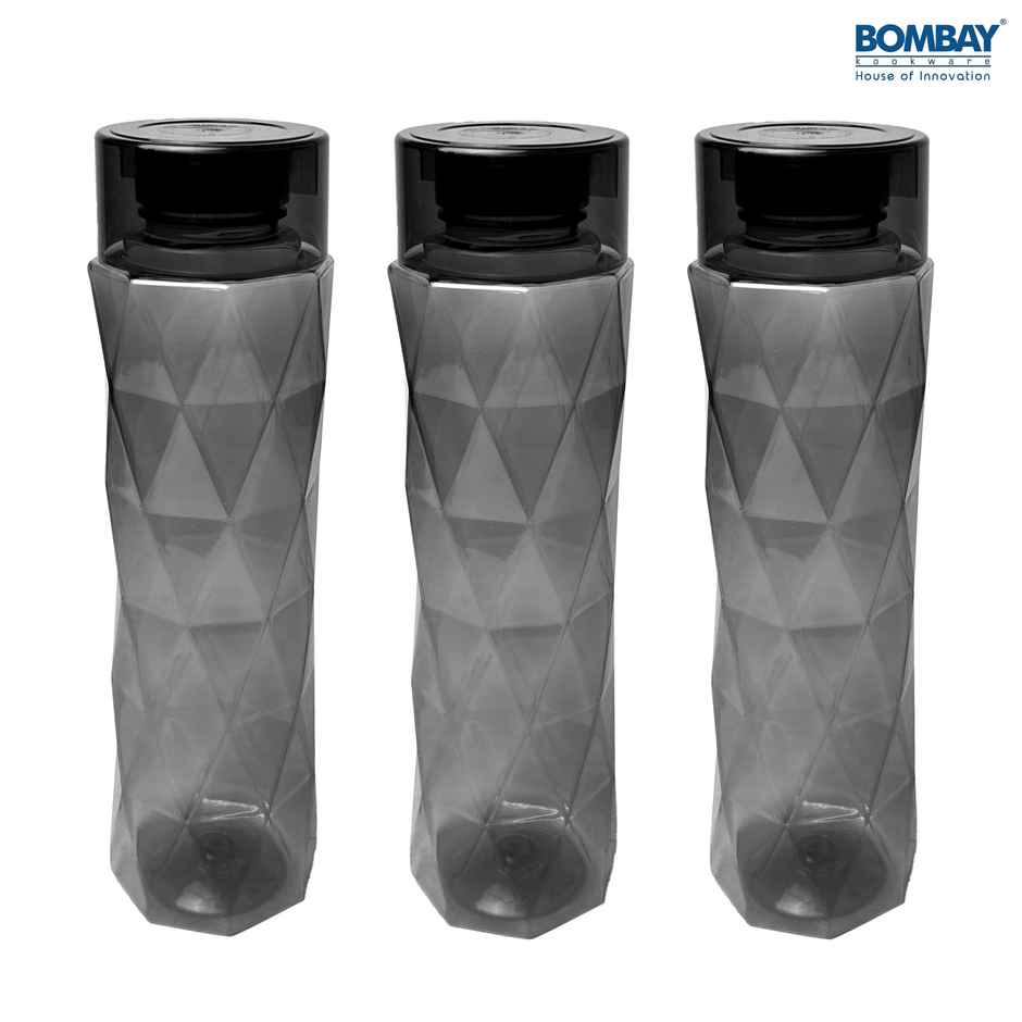 Aqua BPA-free Plastic Water Bottle | Each 1 L | Black