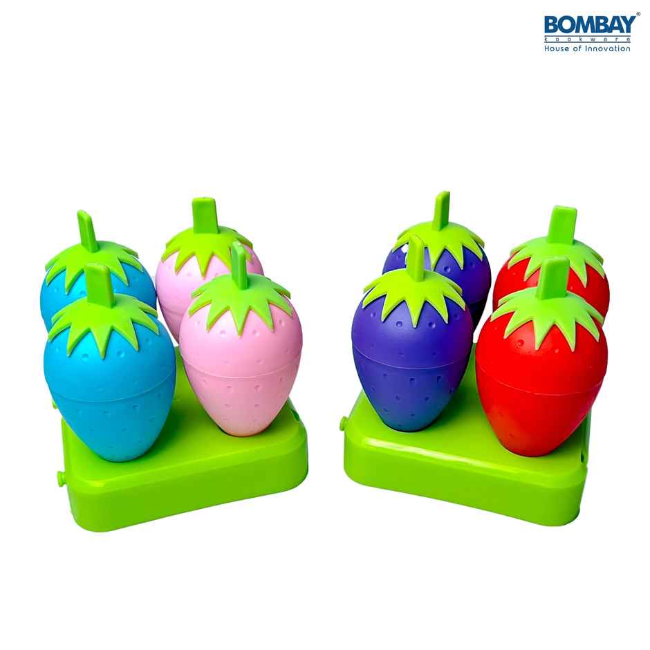 Bombay Kookware Manual Ice Cream Maker | 8 Popsicles Multicolor