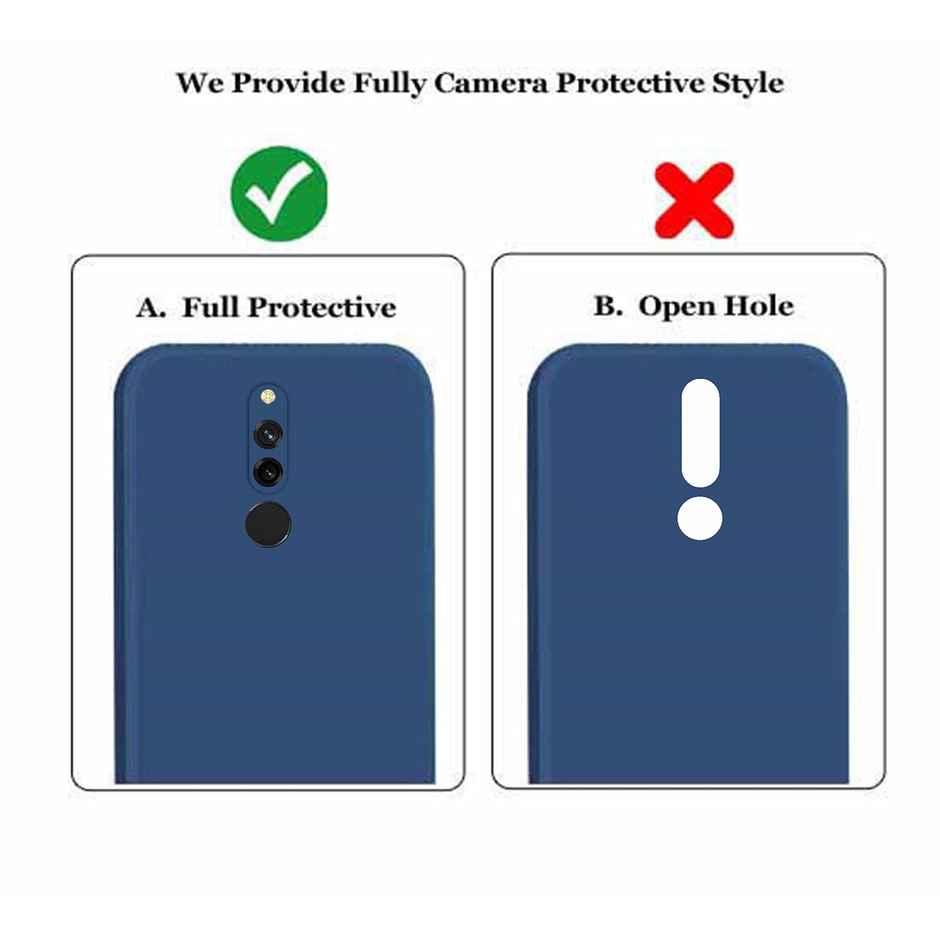 Artistque Case for Mi Redmi 8 Back Cover - Plain Liquid Silicone Case