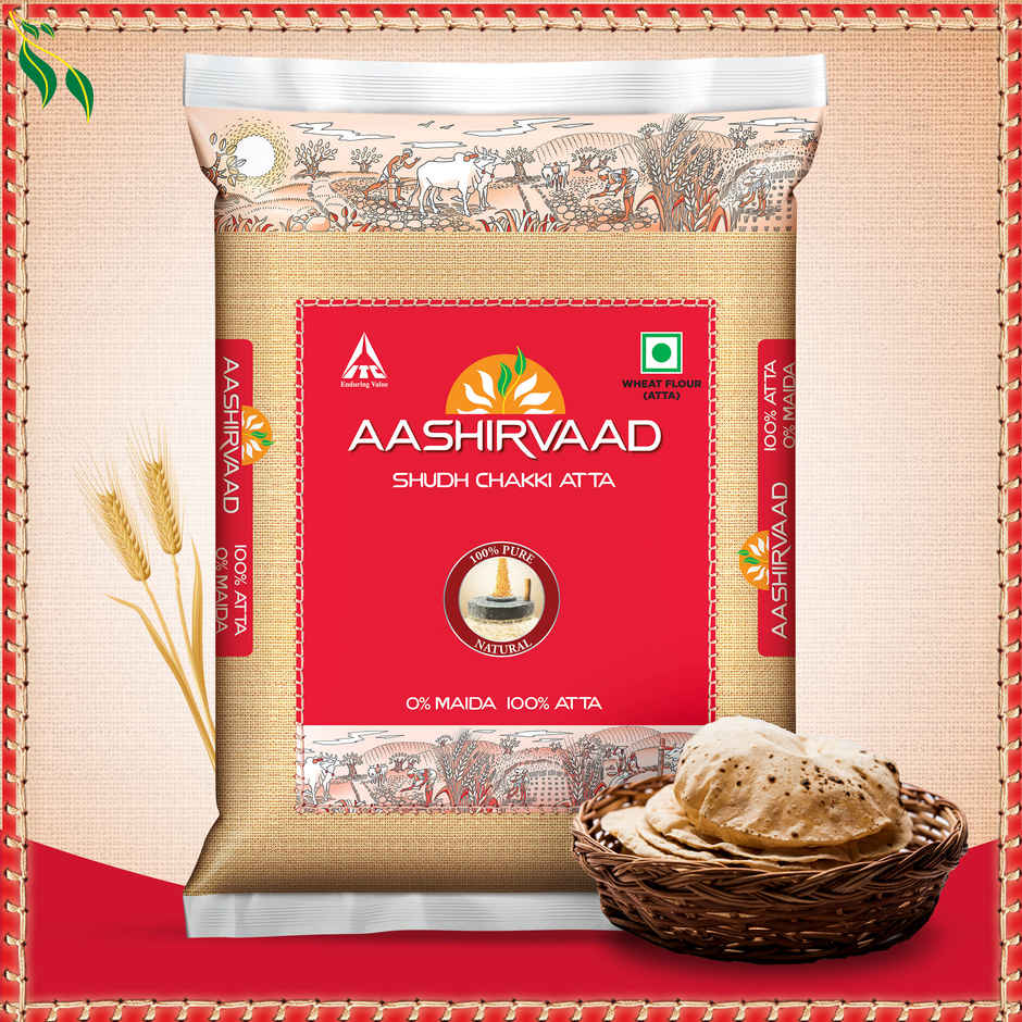 Aashirvaad Atta - Whole Wheat(10kg), Fortune Kachi Ghani Pure Mustard Oil(5l) & Uttam SULPHURLESS SUGAR(1kg) Combo