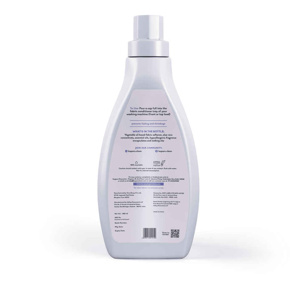 Koparo Clean After Wash French Lavender Fabric Conditioner | 100% vegan