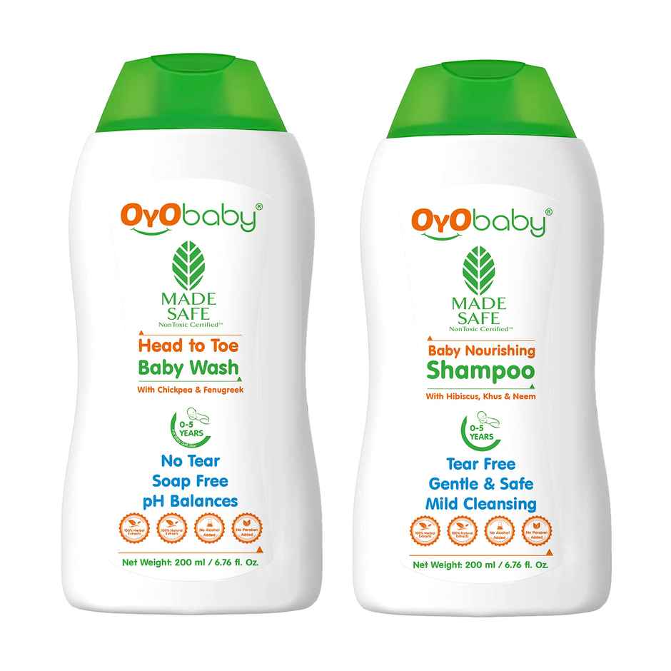 Oyo Baby New Born Head To Toe Body Wash And Shampoo Combo Pack