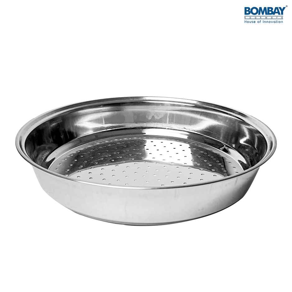 Stainless Steel Multipurpose Heavy Gauge Hole Parat Rice Strainer | Chalni 29 cm
