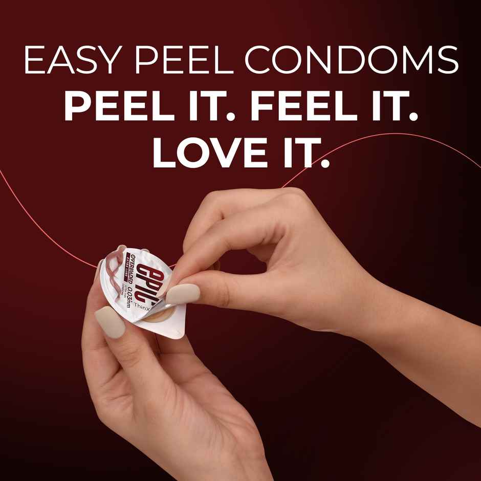 Manforce Epic Thin-X Overloaded Ultra-Thin Extra Lube Condom (1pc) & Manforce Epic Lube Strawberry Flavored Lubricating Gel For Men And Women Water Based Skin Friendly (60ml) Combo