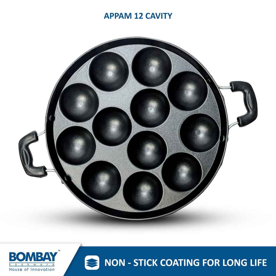 Bombay Kookware Appam Maker - 12 Cavity
