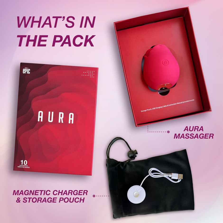 Manforce Epic Aura Massager | 10 Vibration Modes