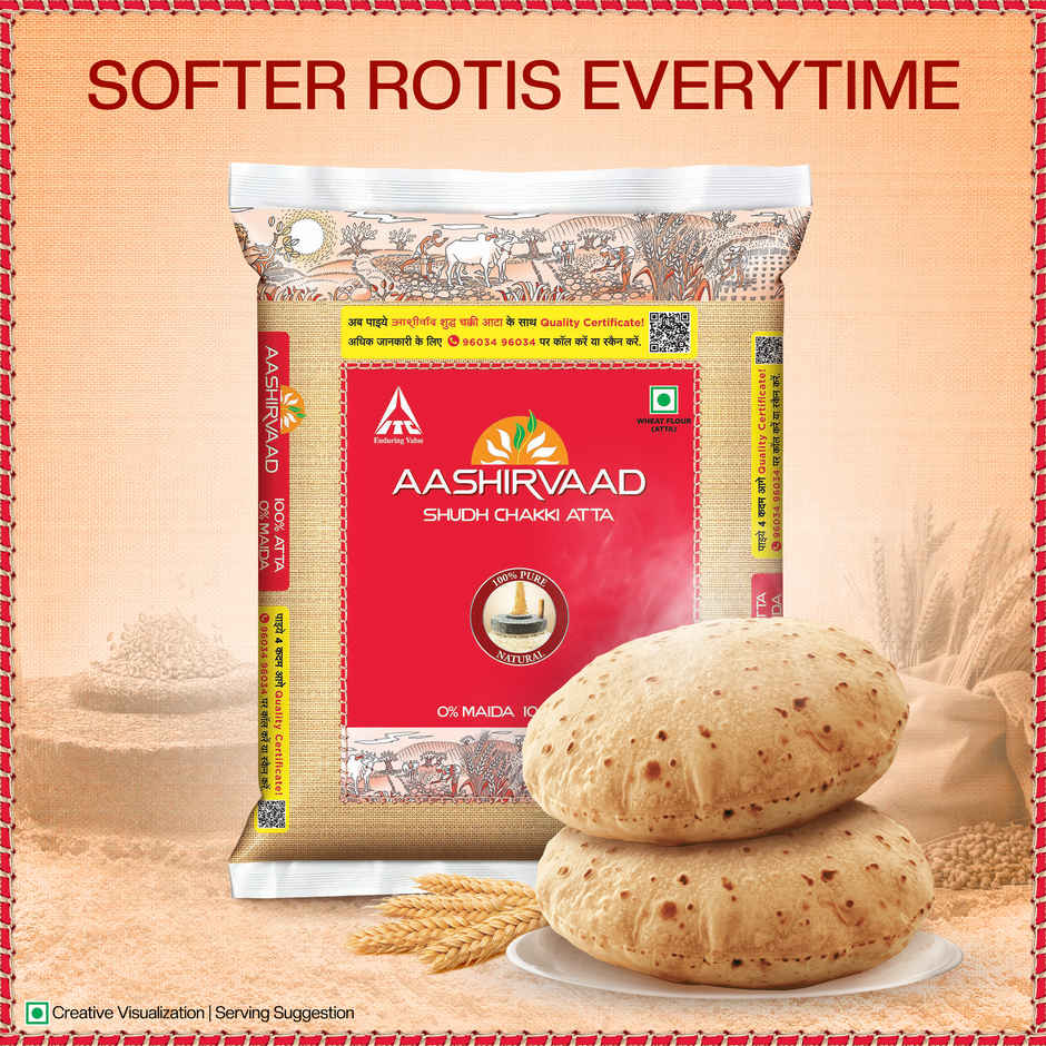 Aashirvaad Atta - Whole Wheat(10kg), Fortune Kachi Ghani Pure Mustard Oil(5l) & Uttam SULPHURLESS SUGAR(1kg) Combo