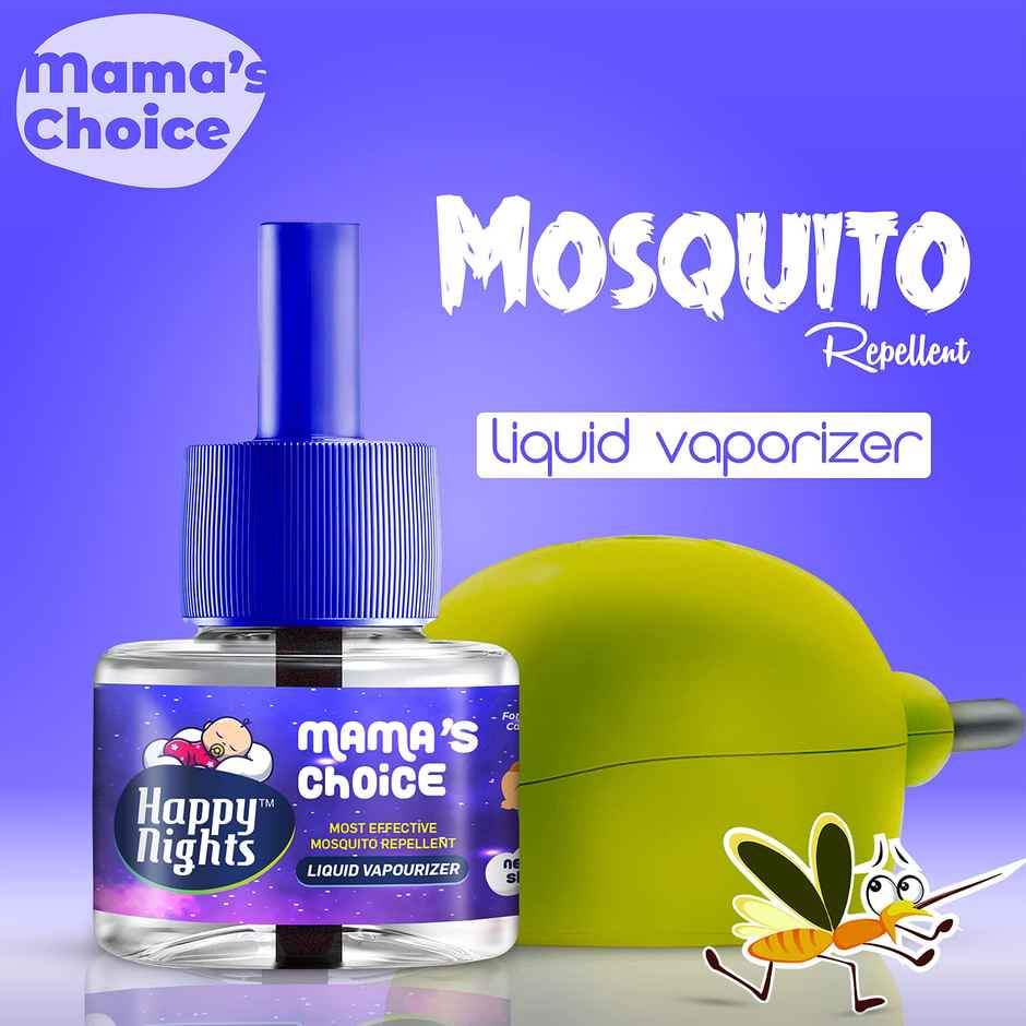 Happy Nights Mosquito Repellent Vaporizer | Natural & Baby Safe