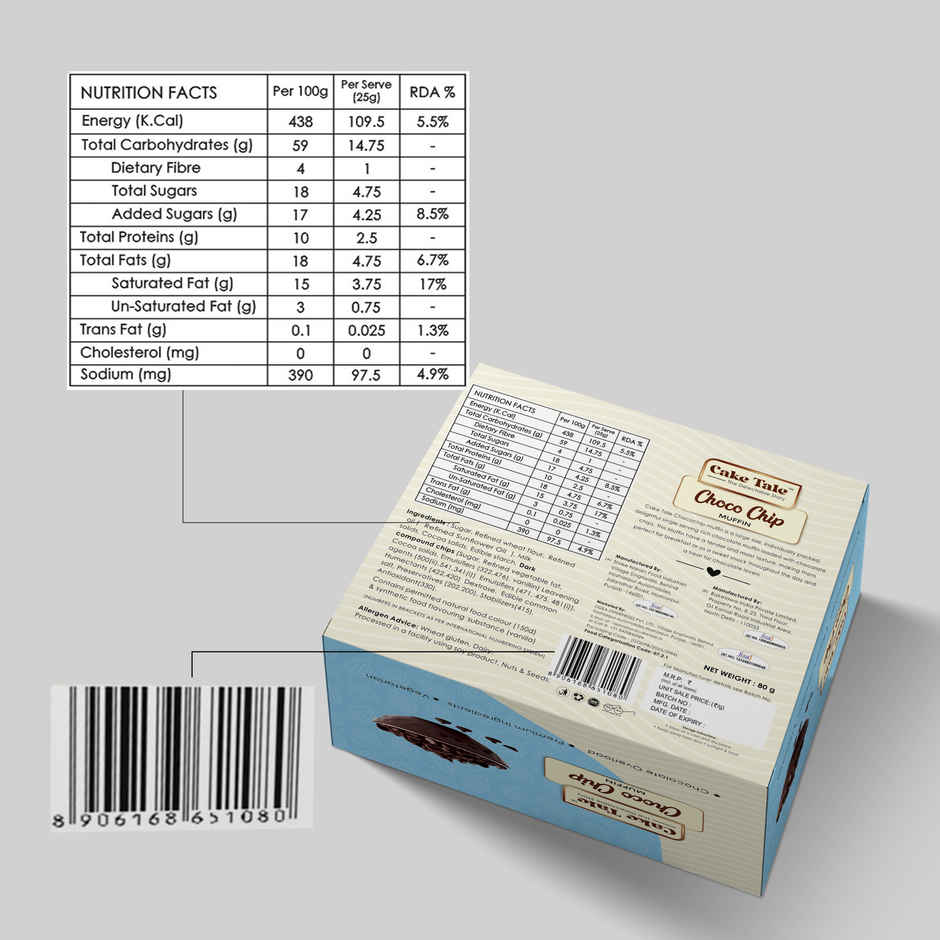 Cake Tale Muffin Chocochip | Single