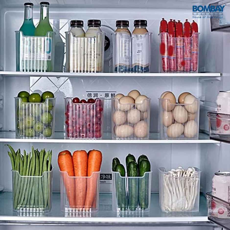 6 fridge Storage Boxes | Containers for Refrigerator | Side Door Organizer for Fruits