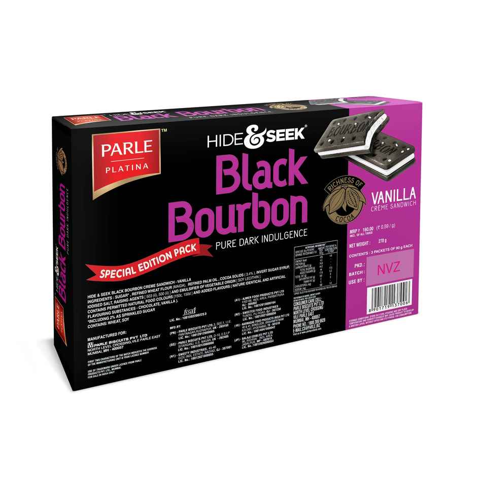 Parle Hide & Seek Black Bourbon Vanilla | Crunchy & Enjoyable