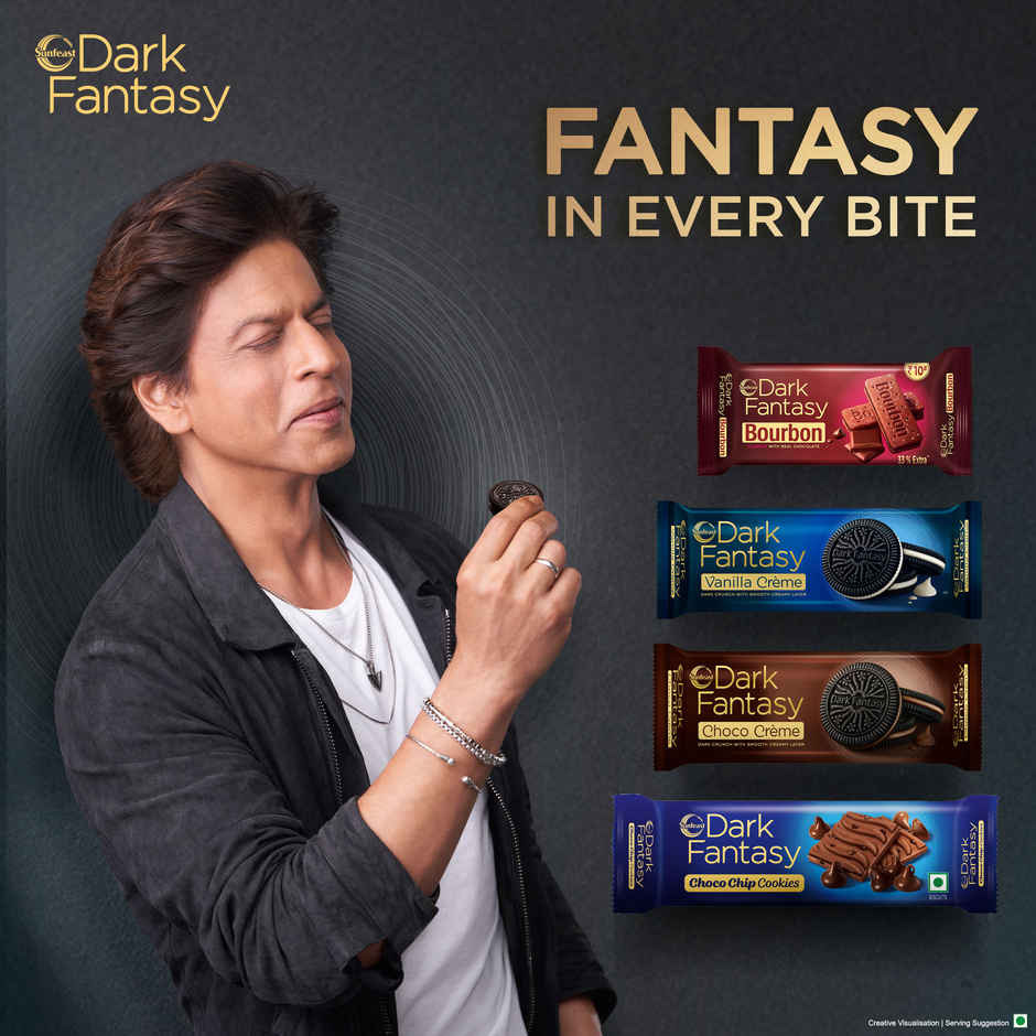 Sunfeast Dark Fantasy Bourbon Chocolate Cream Biscuits | Artificial Colour-free Combo