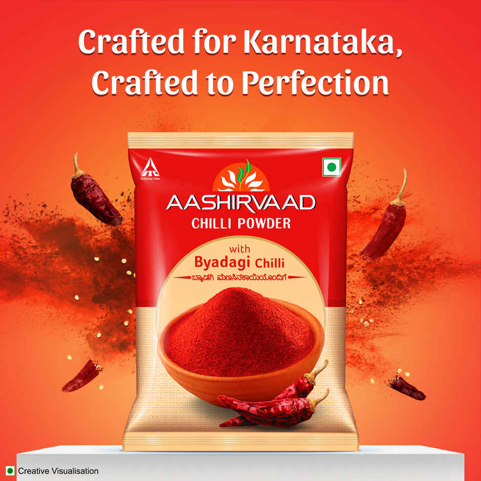 Aashirvaad Byadagi Chilli Powder | Vibrant Red Chilli Powder