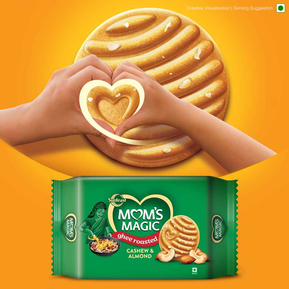 Sunfeast Mom's Magic Rich Cashew Almond Dry Fruit Biscuits | Trans Fat-free Combo