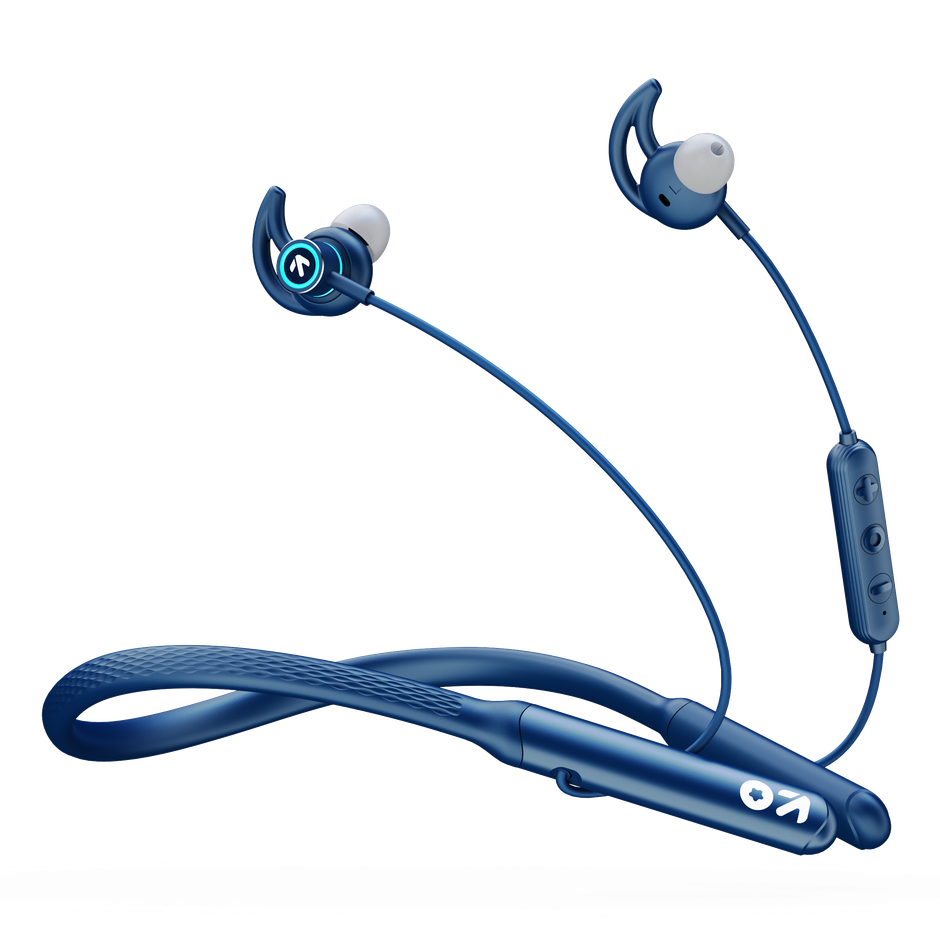 GOBOULT Probass Eqcharge with Zen Mode Enc | 32Hrs Playtime | In The Ear | Blue