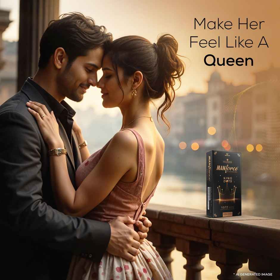 Manforce King Dot | Spiral-Dotted Condom For Enhanced Pleasure (1pc) & Manforce Xtra Pleasure Climax Delay Dotted Condom (1pc) Combo