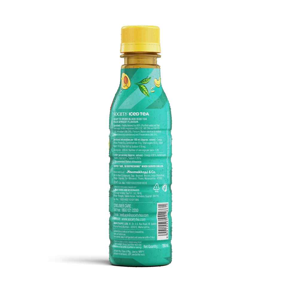 Society Iced Tea Peach Apricot Flavour Bottle