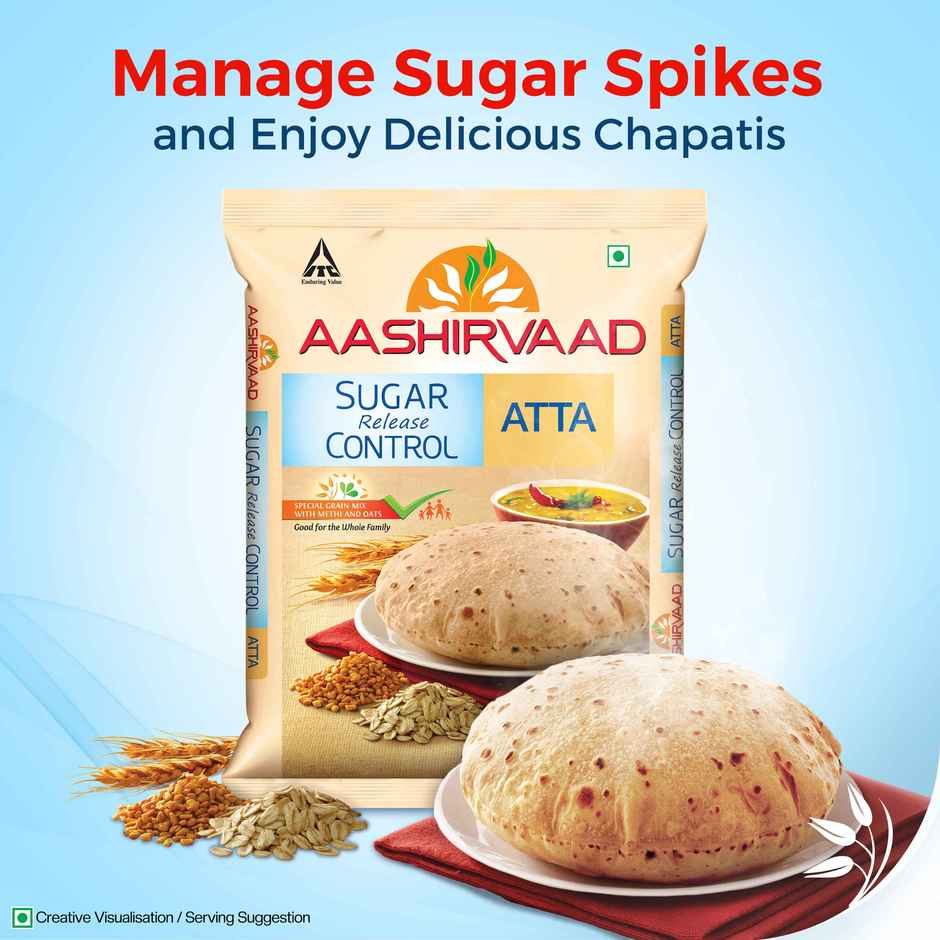 Aashirvaad Low Gi Atta | Sugar Release Control, Diabetic Friendly