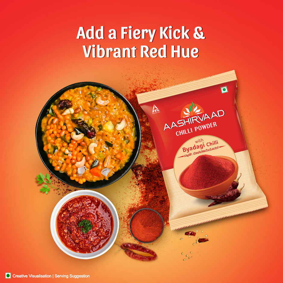 Aashirvaad Byadagi Chilli Powder | Vibrant Red Chilli Powder