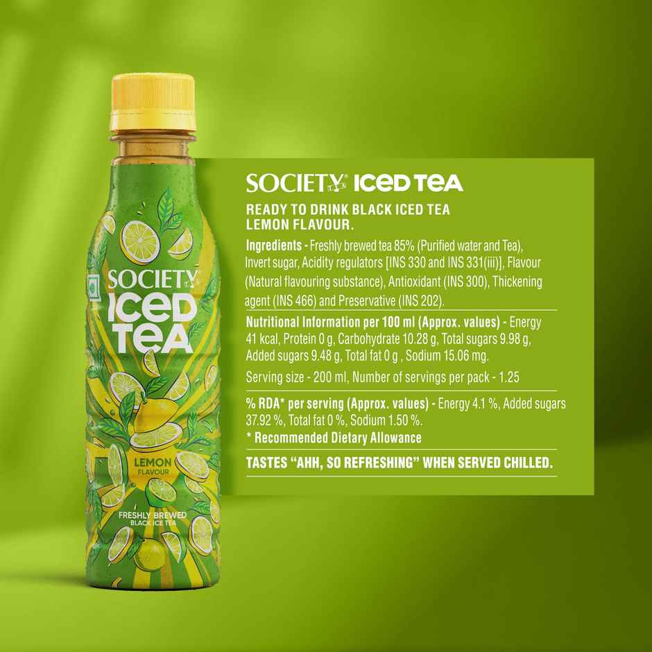 Society Iced Tea Lemon Flavour Bottle