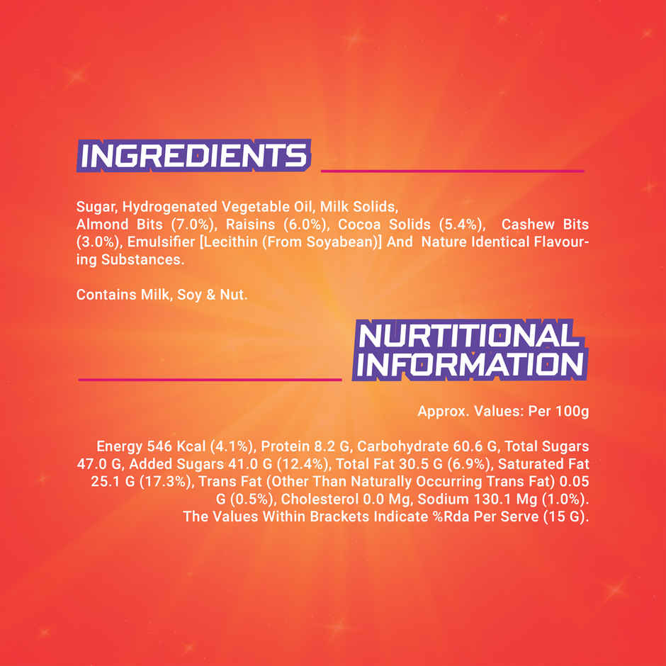 Sunfeast Fantastik Fruit n Nut, Chocolate Bar