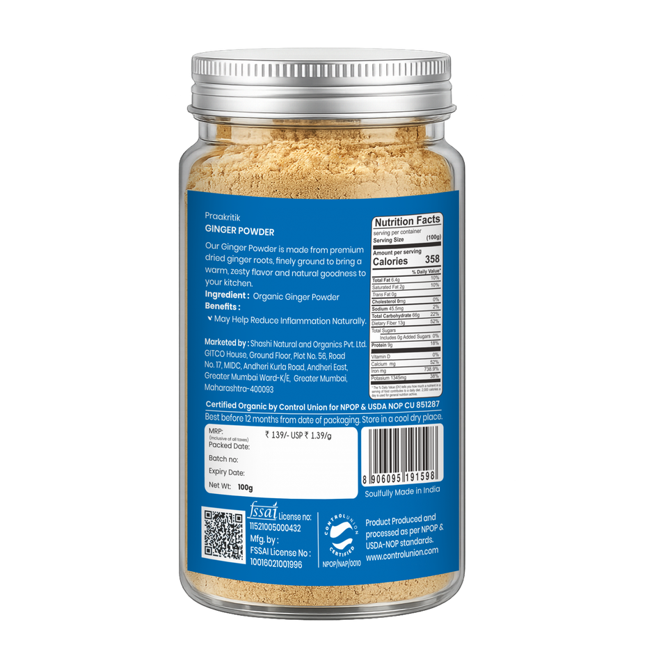 Praakritik Organic Ginger Powder