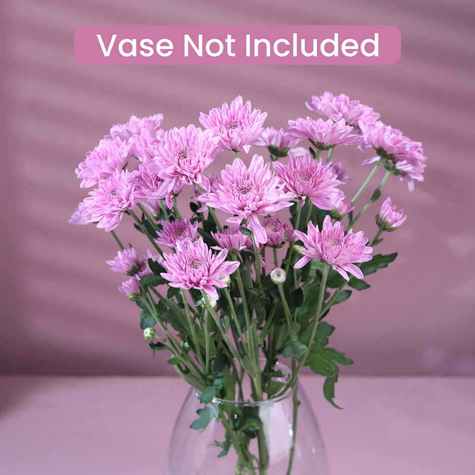 FlowerAura Purple Daisy Twin Stems