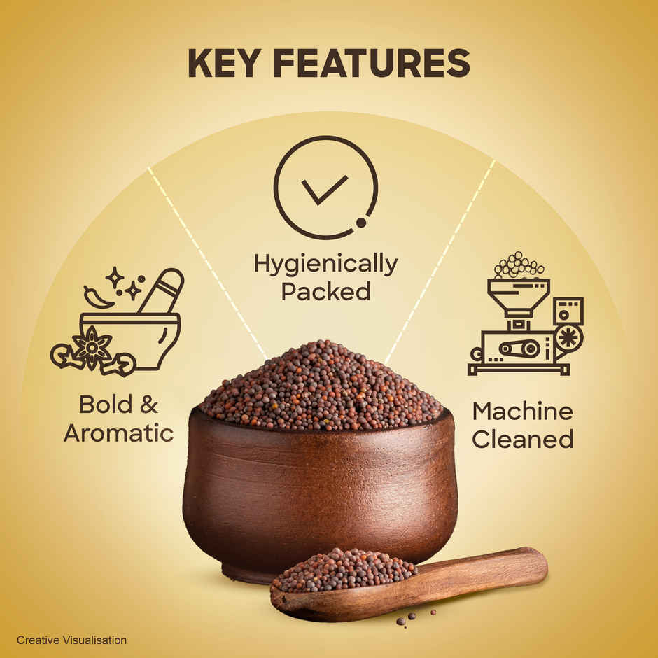 Aashirvaad Mustard/Sarso Seeds | Whole