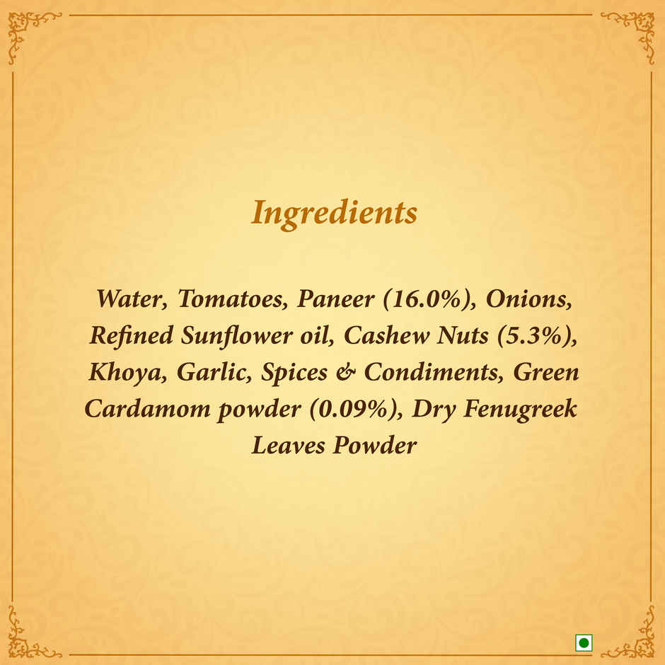 Kitchens Of India Mughlai Paneer