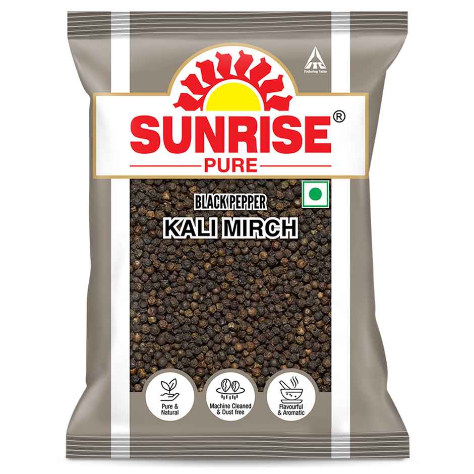 Sunrise Pure Black Pepper Whole Spice Kali Mirch