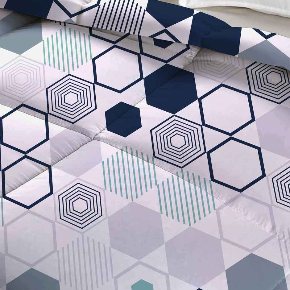 BAY6 Microfibre Double Bed Comforter - Multicolour | 210 x 220 cm