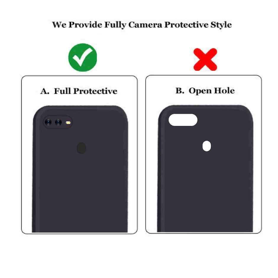 Artistque Case for Oppo A7 | Oppo A5s Back Cover - Plain Liquid Silicone