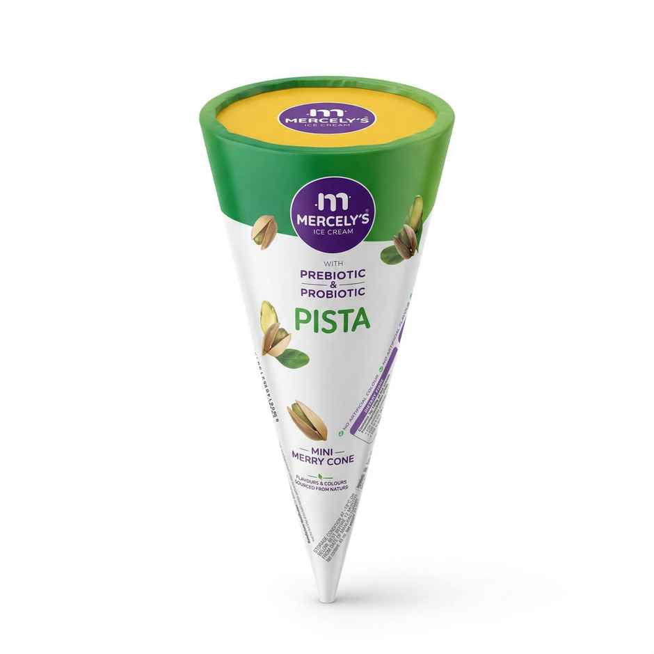 Mercely's Mini Merrycone Pista Ice Cream Cone