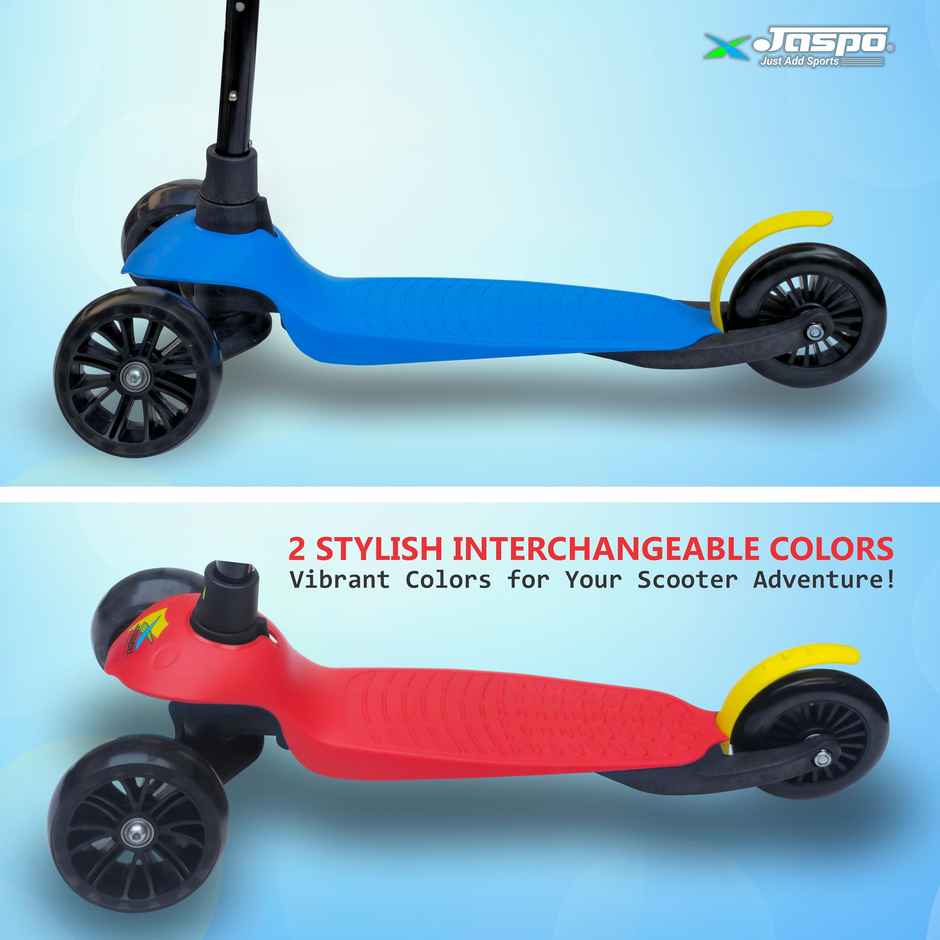 Jaspo Comet F-9 Racer Kick Scooter for Kids 3-12 Yrs - Foldable Kids Scooter with Led (upto 25Kg)