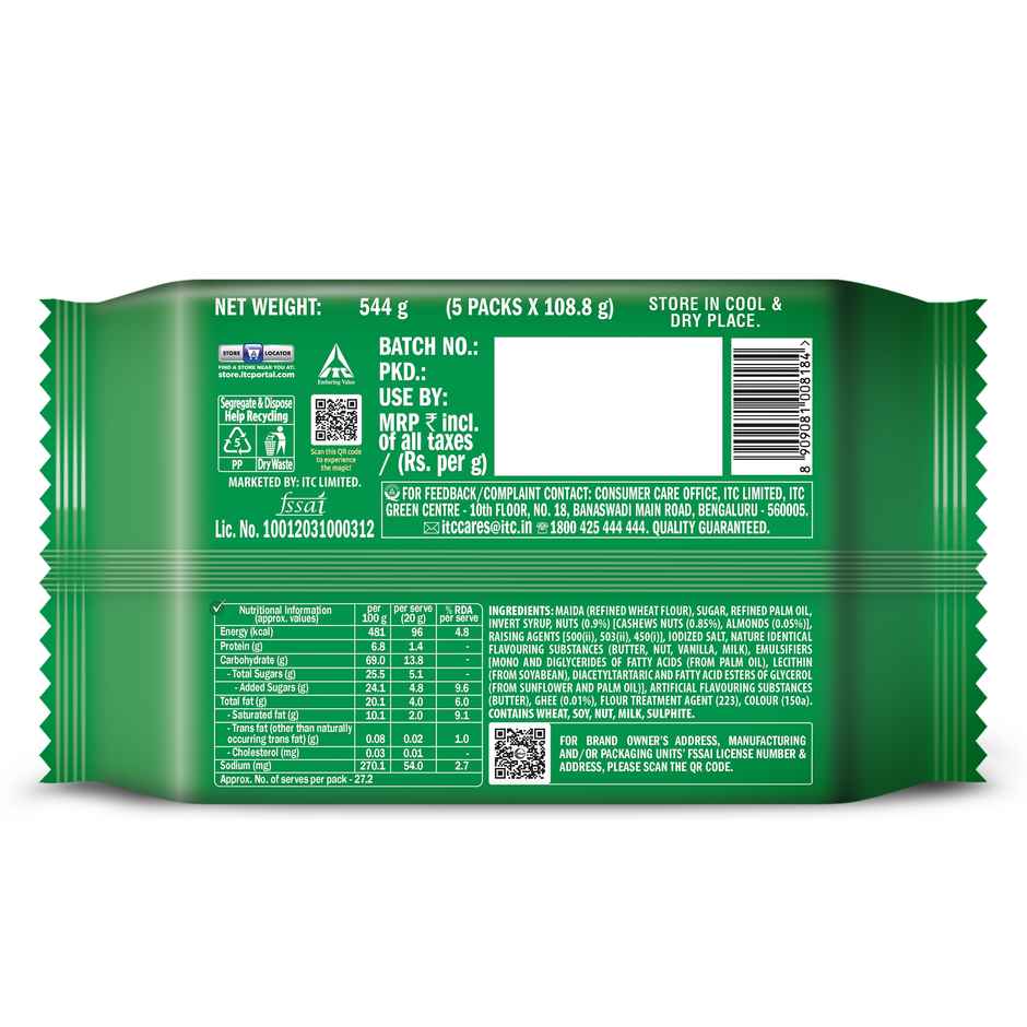 Ghee Roasted Cashew & Almond Biscuits by Sunfeast Mom's Magic