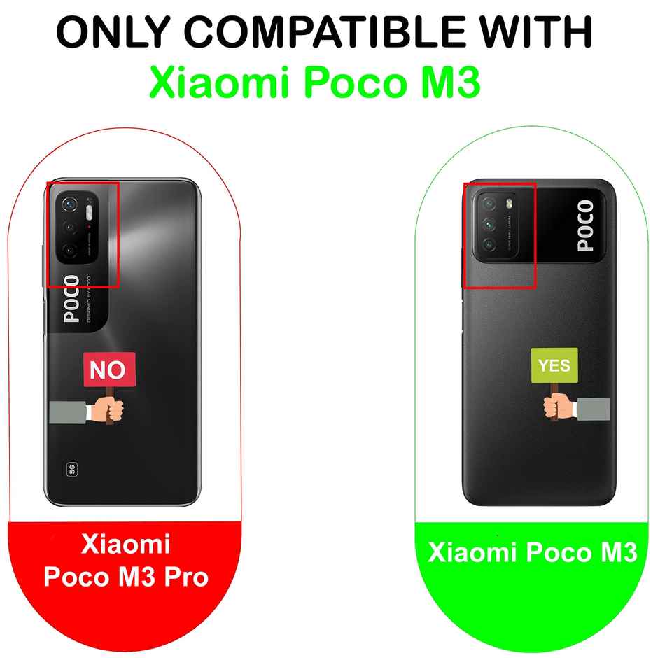 Artistque Case for Poco M3 Back Cover - Plain Liquid Silicone