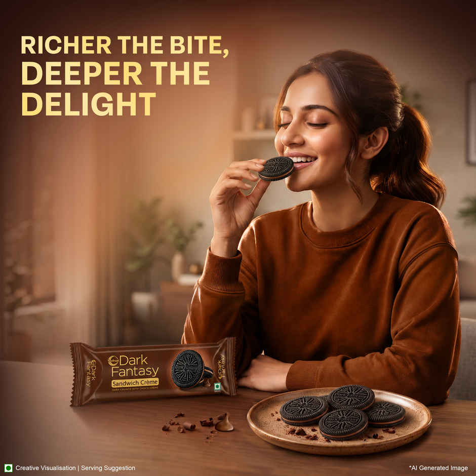 Sunfeast Dark Fantasy Choco Sandwich Creme Biscuits