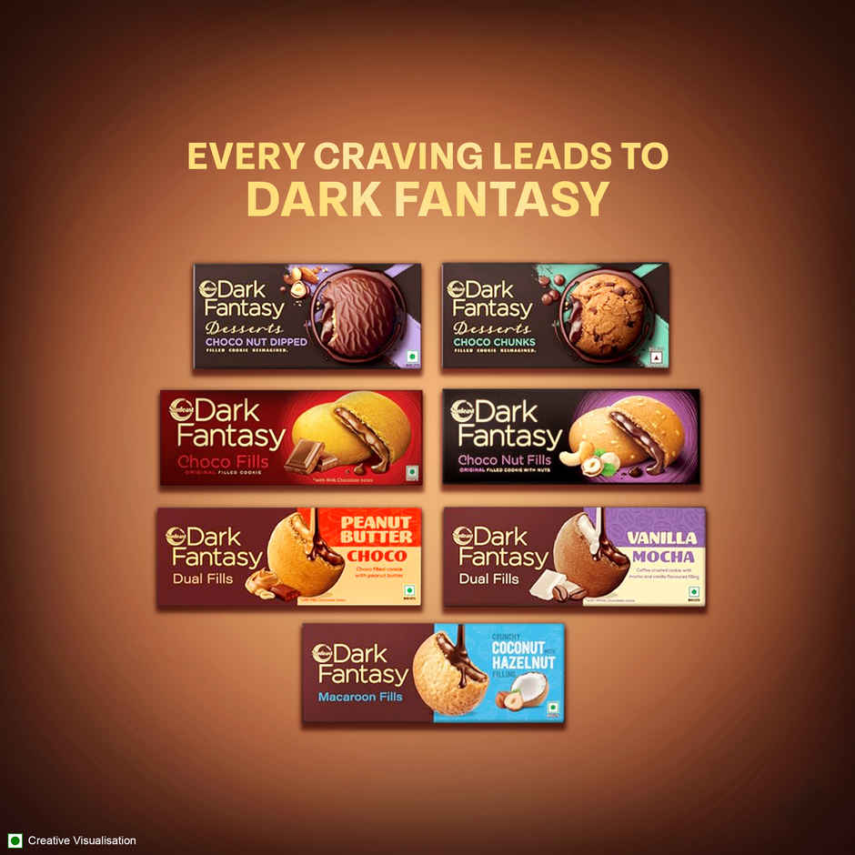 Sunfeast Dark Fantasy Choco Sandwich Creme Biscuits