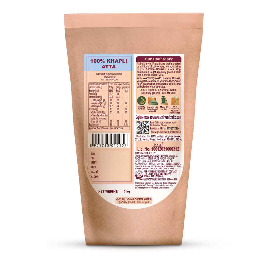 Khapli Wheat Atta Namma Chakki | Aashirvaad