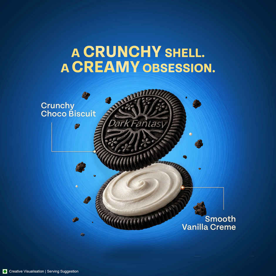 Sunfeast Dark Fantasy Vanilla Sandwich Creme Biscuits