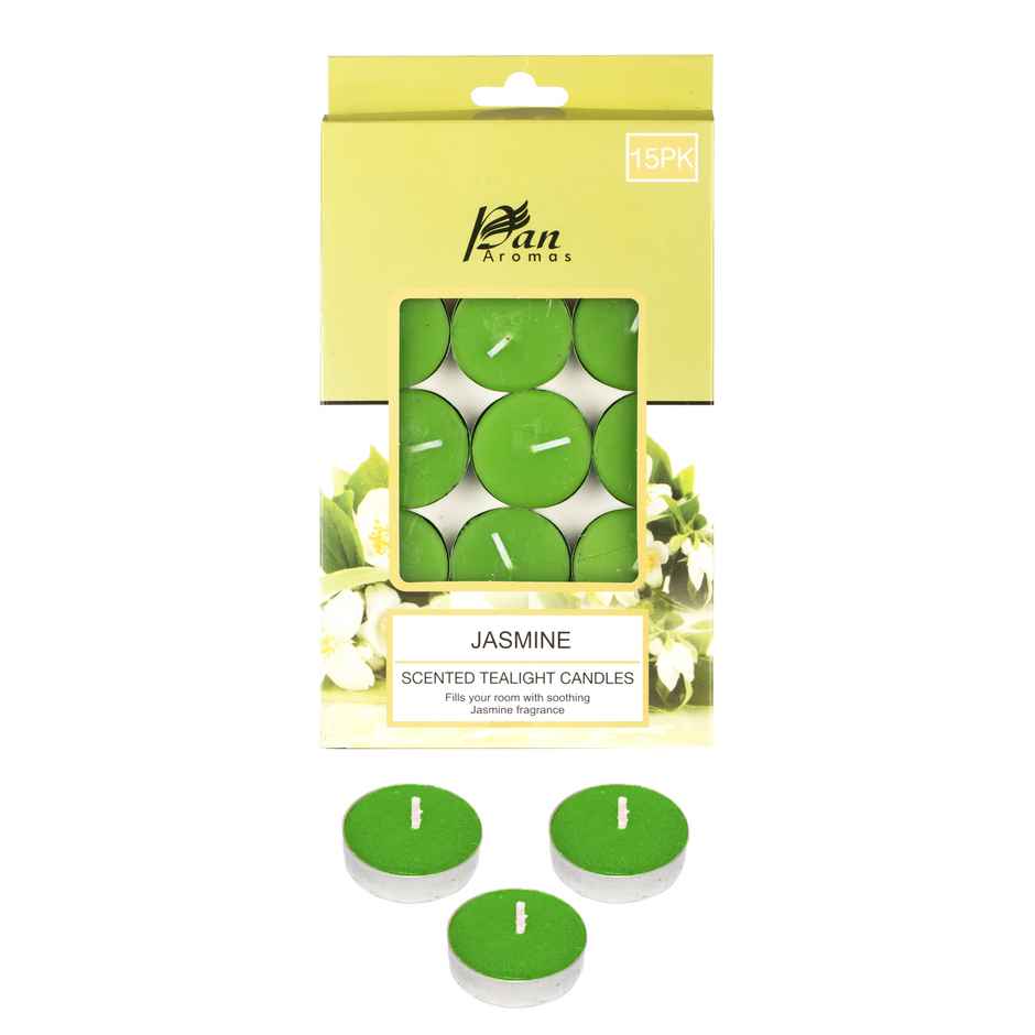 Pan Aromas Scented Tealight Candle | Jasmine