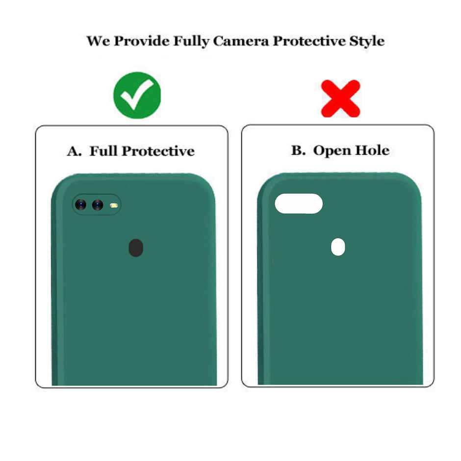 Artistque Case for Oppo A7 / Oppo A5s Back Cover - Plain Liquid Silicone Cover