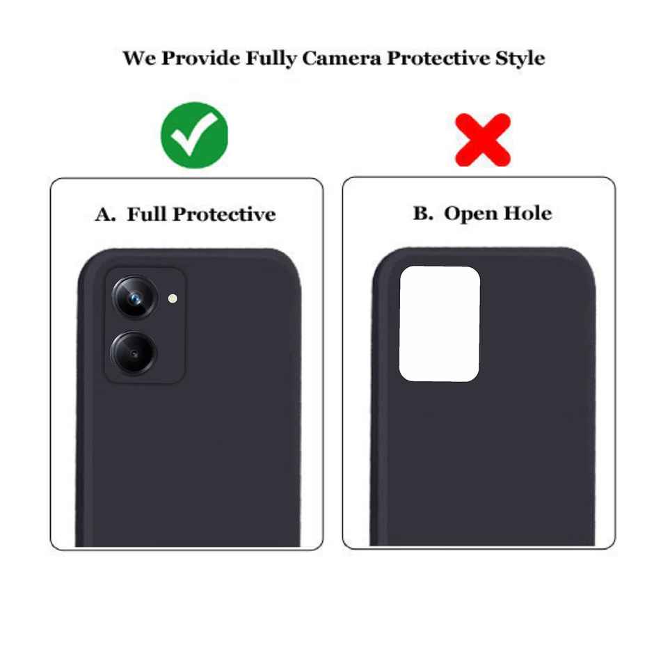 Artistque Case for Realme 10 Pro 5g Back Cover - Plain Liquid Silicone