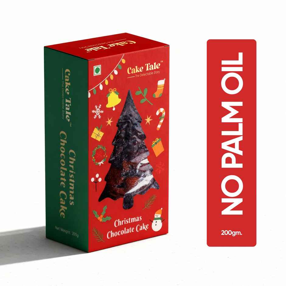 Cake Tale Barcake Christmas Chocolate | Eggless/Veg | Rich & Flavorful