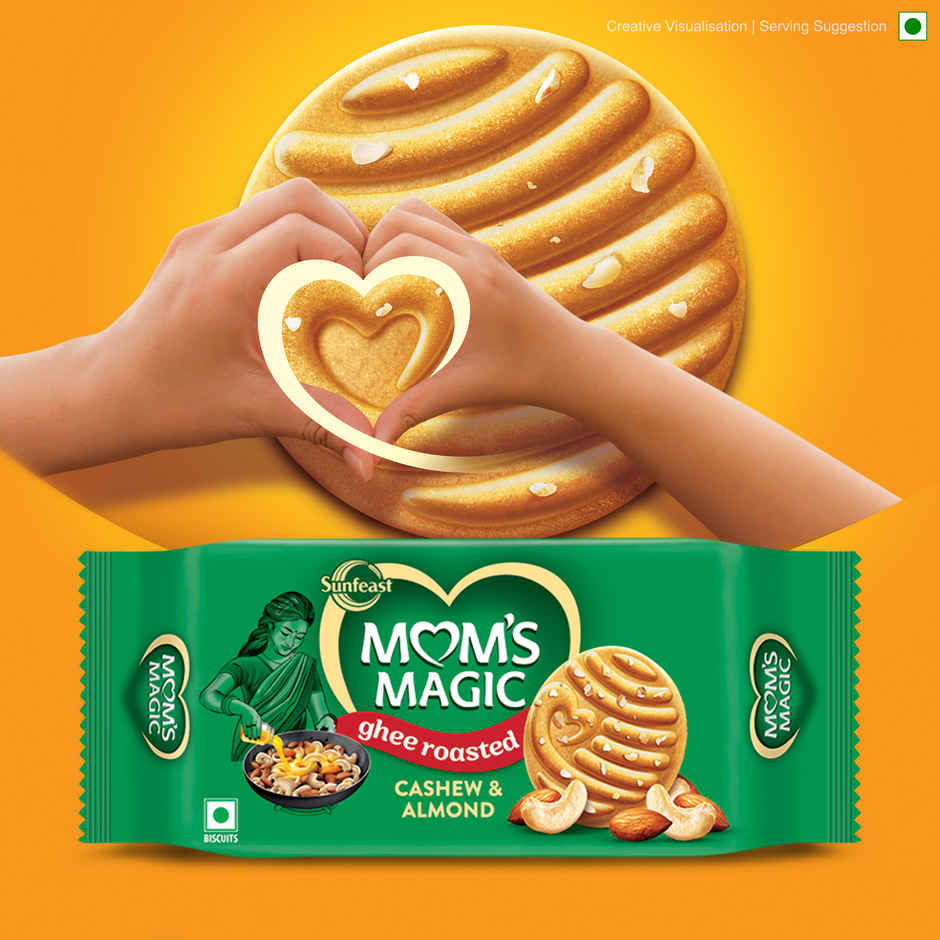 Sunfeast Mom's Magic Rich Cashew Almond Dry Fruit Biscuits | Trans Fat-free Combo 