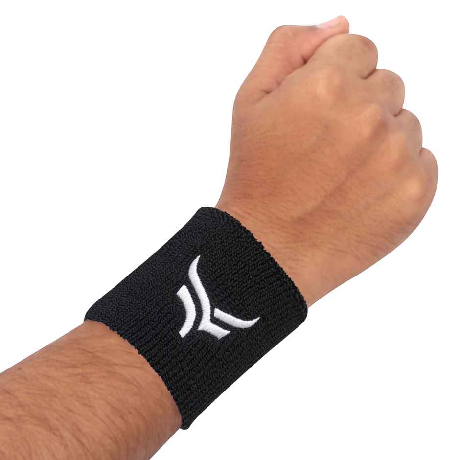 Xtrim Unisex Hand band, Wrist band, Highly Elastic - Black