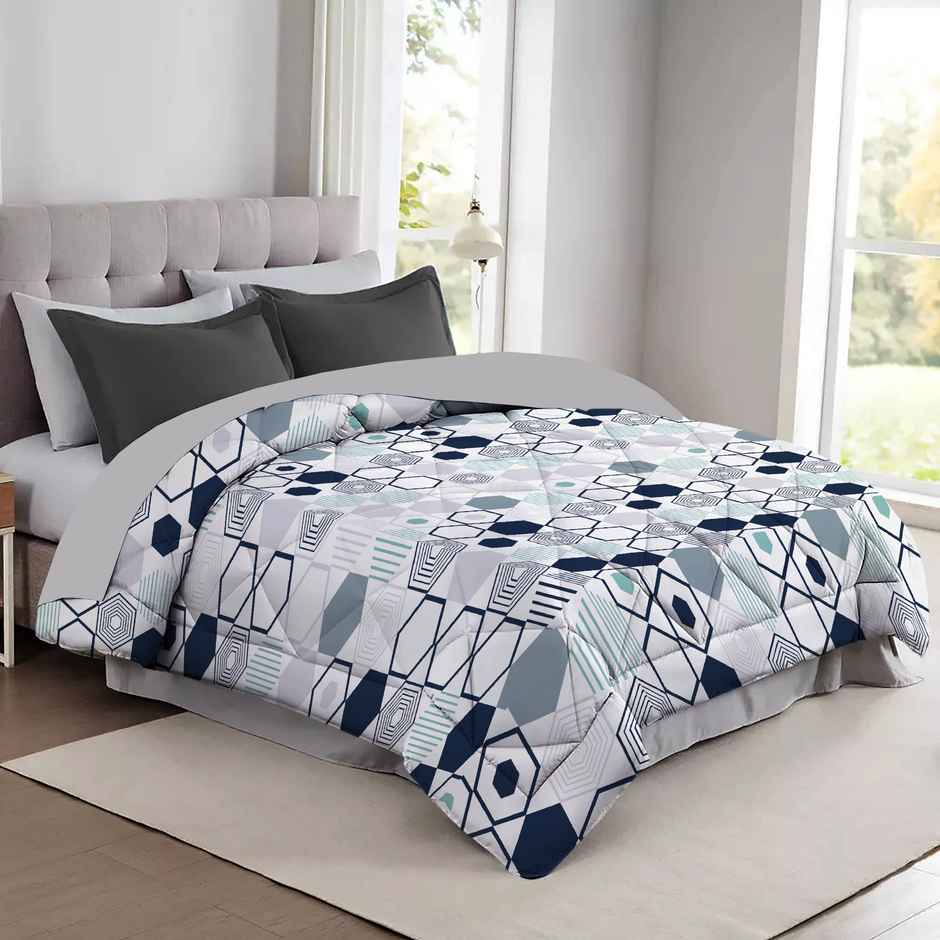 BAY6 Microfibre Double Bed Comforter - Multicolour | 210 x 220 cm