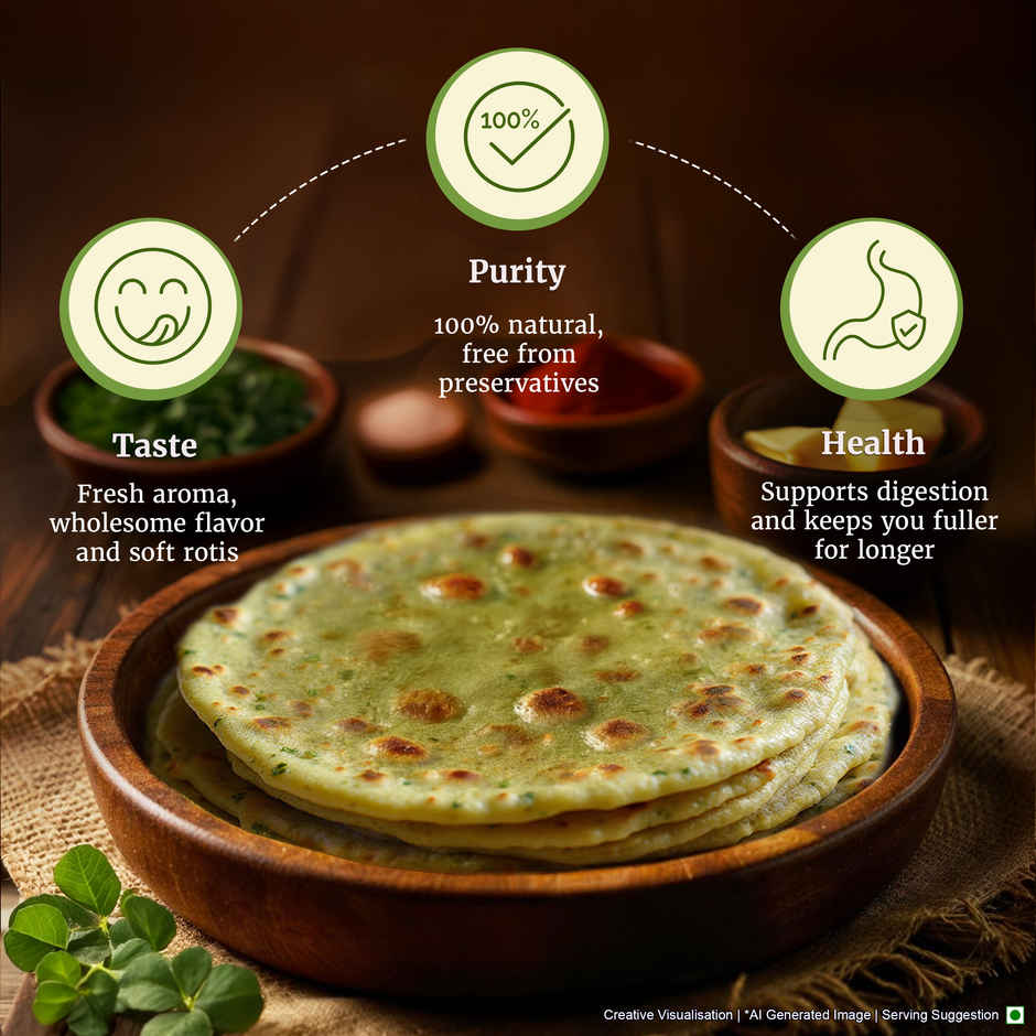 Namma Chakki Methi Atta By Aashirvaad, 1kg