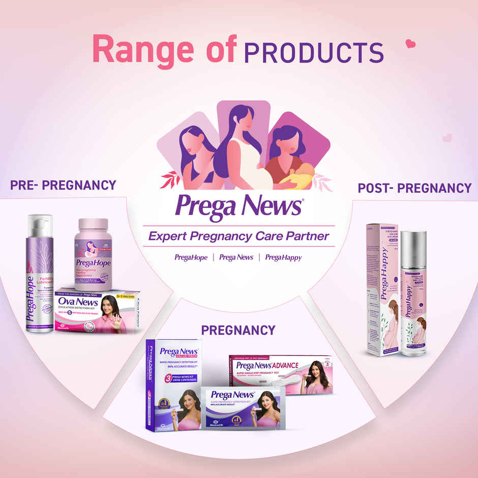 Prega News Value Pack One Step Urine Hcg Pregnancy Test Kit Device