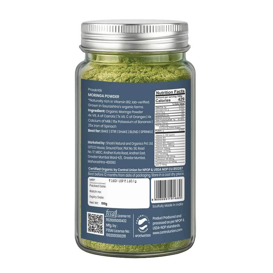 Praakritik Organic Moringa Powder